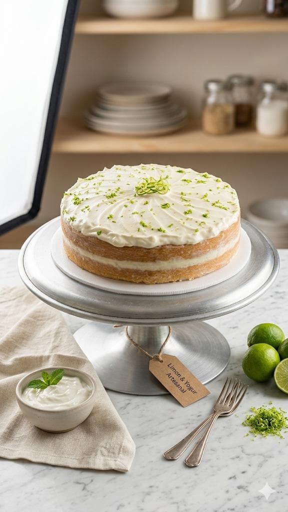 Torta de Yogurt Griego & Limón — foto 1 de 1